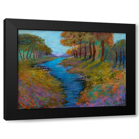 Dreamscape II Black Modern Wood Framed Art Print by Tienhaara, Michael