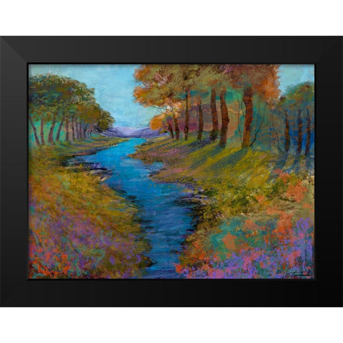 Dreamscape II Black Modern Wood Framed Art Print by Tienhaara, Michael