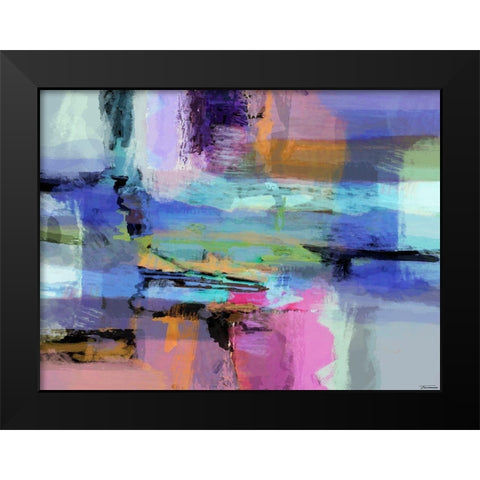 Illuminate III Black Modern Wood Framed Art Print by Tienhaara, Michael