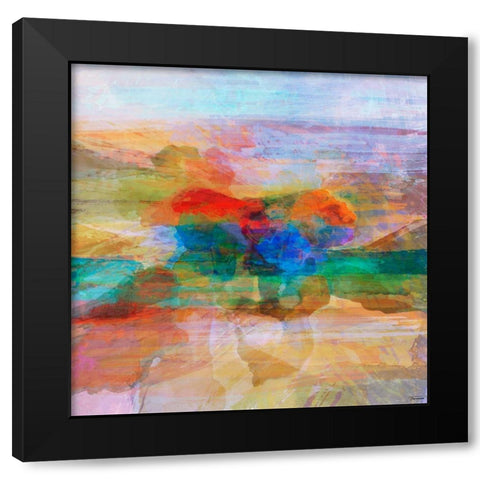 Inspiration VIII Black Modern Wood Framed Art Print by Tienhaara, Michael