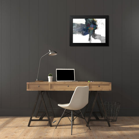 Interlude II Black Modern Wood Framed Art Print by Tienhaara, Michael