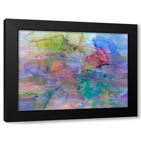 Impressions IV Black Modern Wood Framed Art Print by Tienhaara, Michael