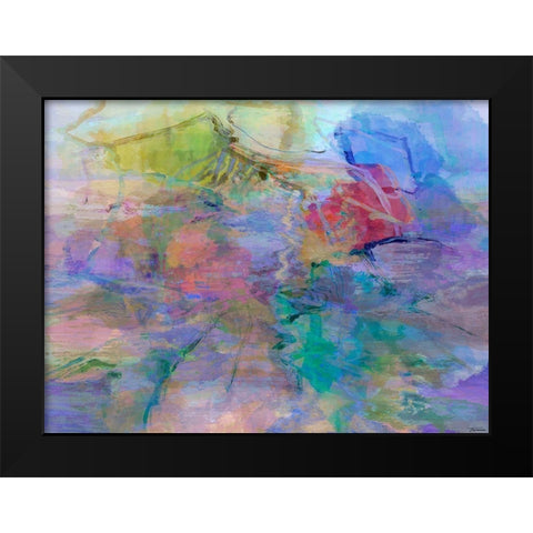 Impressions IV Black Modern Wood Framed Art Print by Tienhaara, Michael