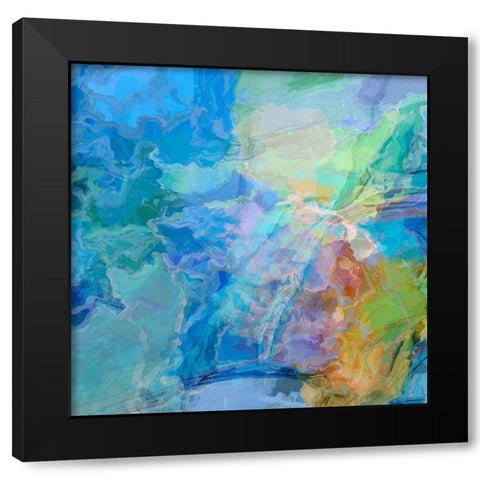 Random I Black Modern Wood Framed Art Print by Tienhaara, Michael