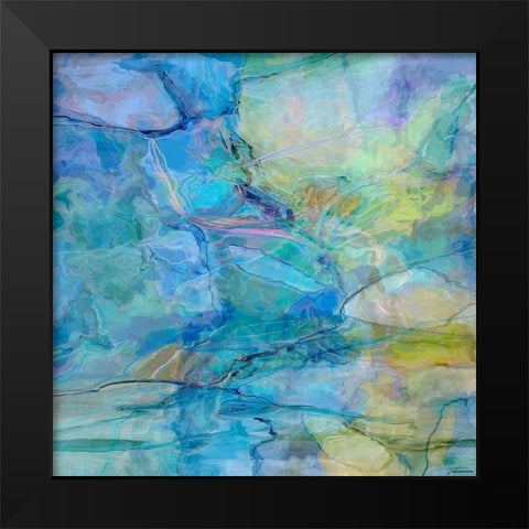 Random IV Black Modern Wood Framed Art Print by Tienhaara, Michael