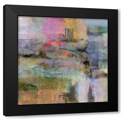Chroma I Black Modern Wood Framed Art Print by Tienhaara, Michael