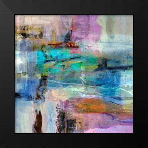 Chroma II Black Modern Wood Framed Art Print by Tienhaara, Michael