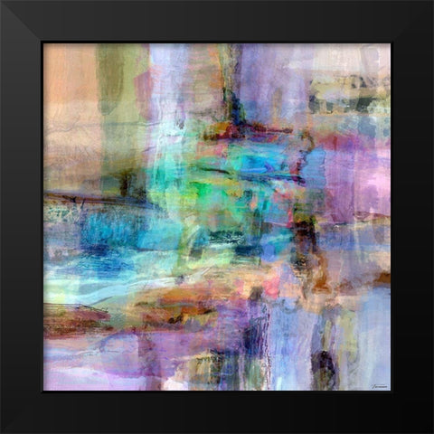Chroma III Black Modern Wood Framed Art Print by Tienhaara, Michael