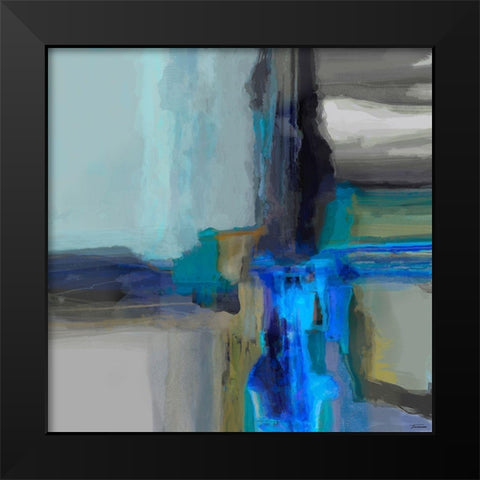 Extraction II Black Modern Wood Framed Art Print by Tienhaara, Michael
