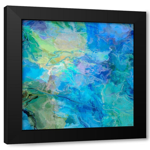 Random III Black Modern Wood Framed Art Print by Tienhaara, Michael