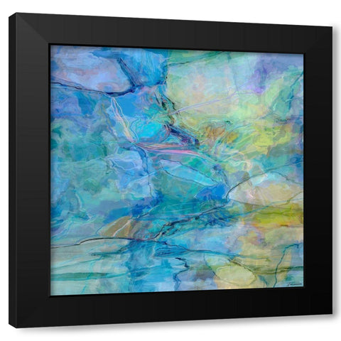 Random IV Black Modern Wood Framed Art Print by Tienhaara, Michael