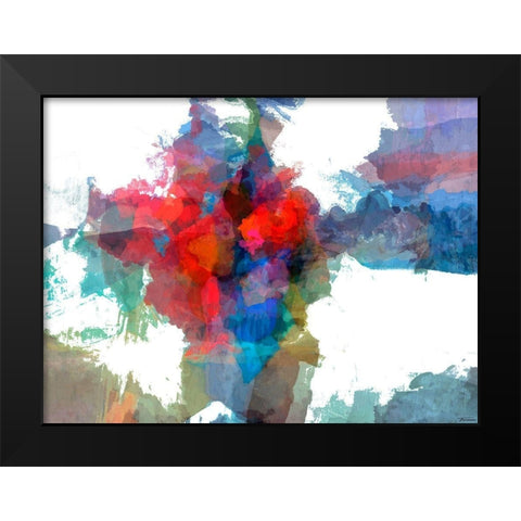 Spatial III Black Modern Wood Framed Art Print by Tienhaara, Michael