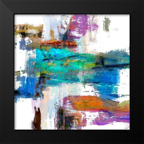 Splash III Black Modern Wood Framed Art Print by Tienhaara, Michael