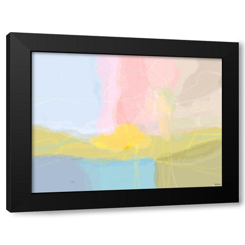 Light I Black Modern Wood Framed Art Print with Double Matting by Tienhaara, Michael
