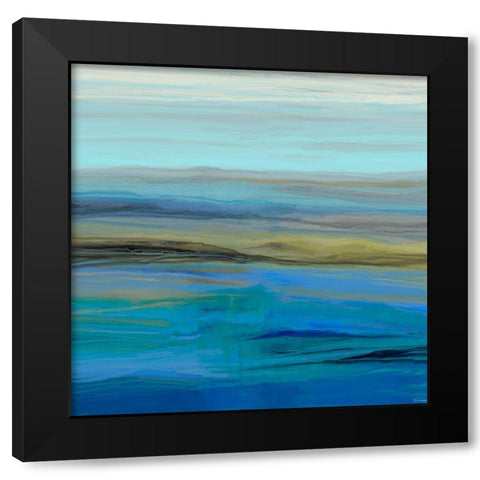 Endless II Black Modern Wood Framed Art Print with Double Matting by Tienhaara, Michael