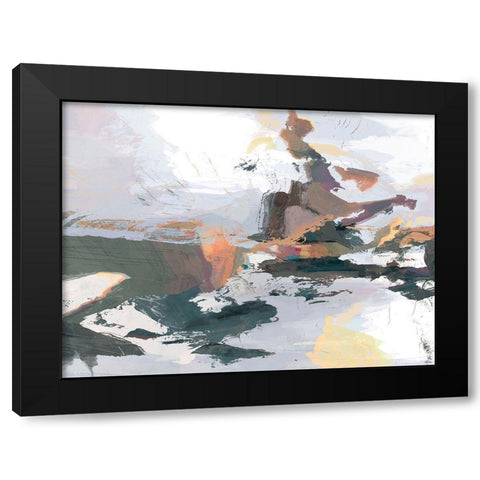 Textures I Black Modern Wood Framed Art Print by Tienhaara, Michael