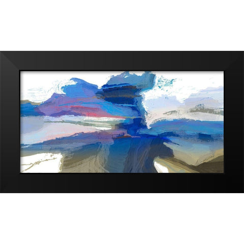 Textures III Black Modern Wood Framed Art Print by Tienhaara, Michael