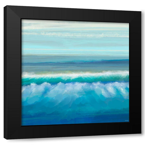 Seascape I Black Modern Wood Framed Art Print with Double Matting by Tienhaara, Michael