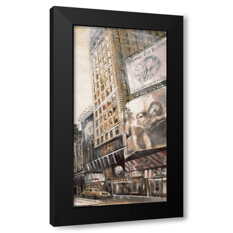 Times Square III Black Modern Wood Framed Art Print by Daniels, Matthew