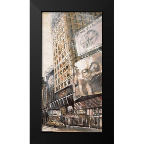 Times Square III Black Modern Wood Framed Art Print by Daniels, Matthew