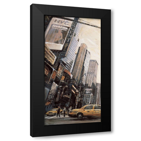 Times Square I Black Modern Wood Framed Art Print by Daniels, Matthew