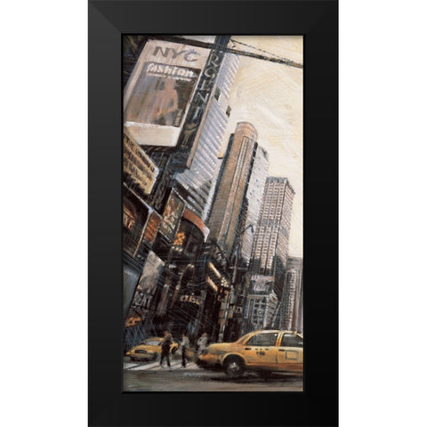 Times Square I Black Modern Wood Framed Art Print by Daniels, Matthew
