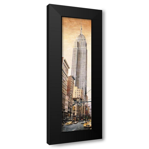 The Empire State Building Black Modern Wood Framed Art Print with Double Matting by Daniels, Matthew