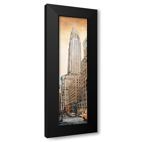 The Chrysler Building Black Modern Wood Framed Art Print with Double Matting by Daniels, Matthew