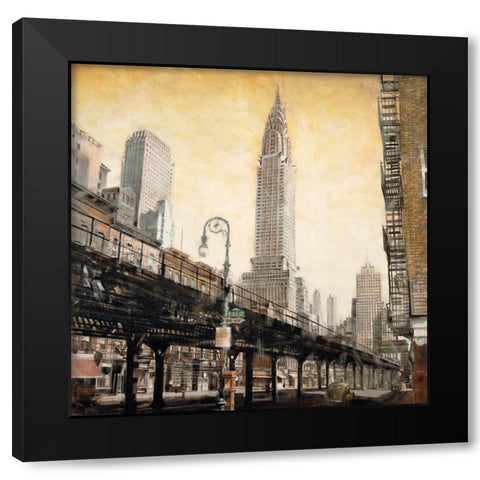 The Chrysler Building from the Black Modern Wood Framed Art Print with Double Matting by Daniels, Matthew