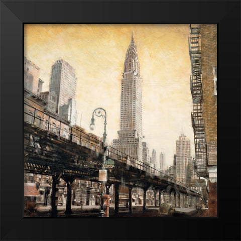 The Chrysler Building from the Black Modern Wood Framed Art Print by Daniels, Matthew
