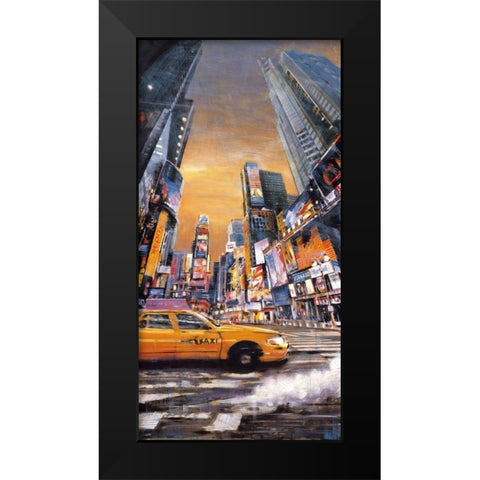 Times Square Perspective I Black Modern Wood Framed Art Print by Daniels, Matthew