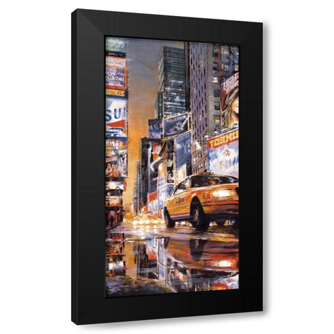 Times Square Perspective II Black Modern Wood Framed Art Print by Daniels, Matthew