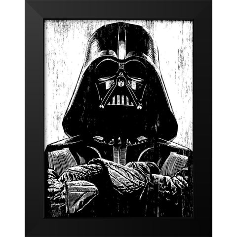 Vader Black Modern Wood Framed Art Print by Shigley, Neil