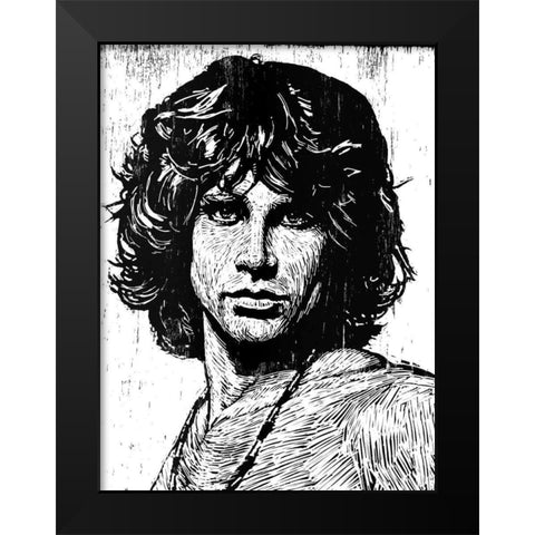 Jim Black Modern Wood Framed Art Print by Shigley, Neil