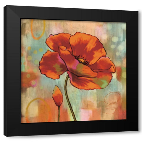 Fanciful II Black Modern Wood Framed Art Print with Double Matting by Sutton, Nicole