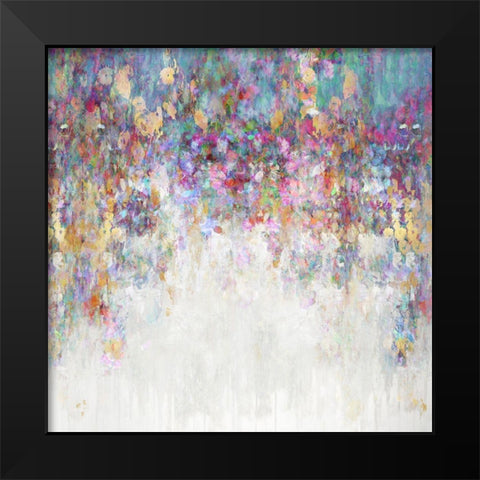 Cascading I Black Modern Wood Framed Art Print by Robbins, Nikki