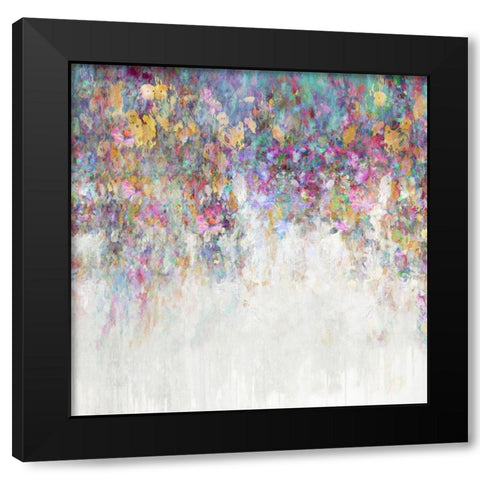 Cascading II Black Modern Wood Framed Art Print by Robbins, Nikki