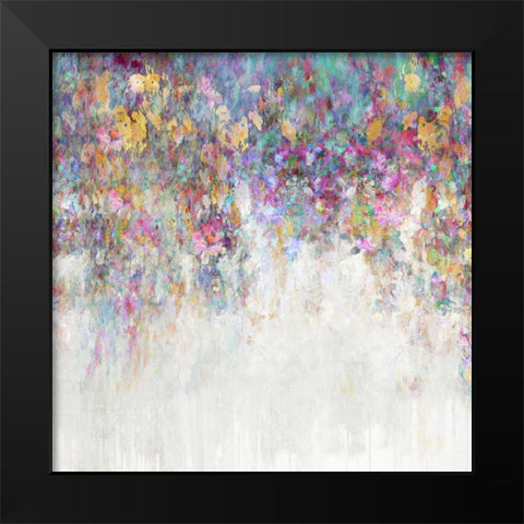Cascading II Black Modern Wood Framed Art Print by Robbins, Nikki