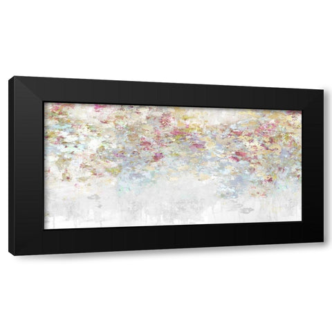 Charmed Magenta and Aqua Black Modern Wood Framed Art Print by Robbins, Nikki