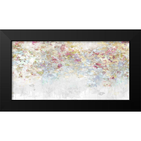Charmed Magenta and Aqua Black Modern Wood Framed Art Print by Robbins, Nikki