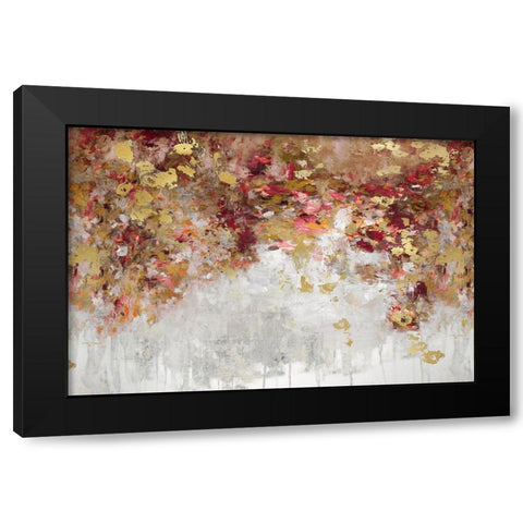 Charmed Red and Gold Black Modern Wood Framed Art Print with Double Matting by Robbins, Nikki
