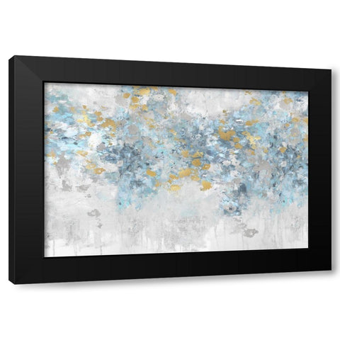 Charmed Aqua Black Modern Wood Framed Art Print by Robbins, Nikki