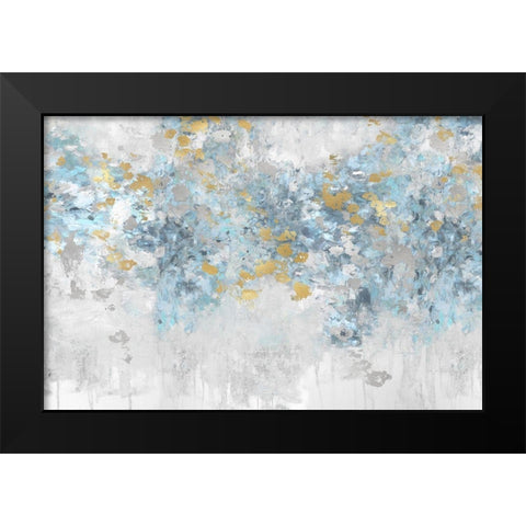 Charmed Aqua Black Modern Wood Framed Art Print by Robbins, Nikki