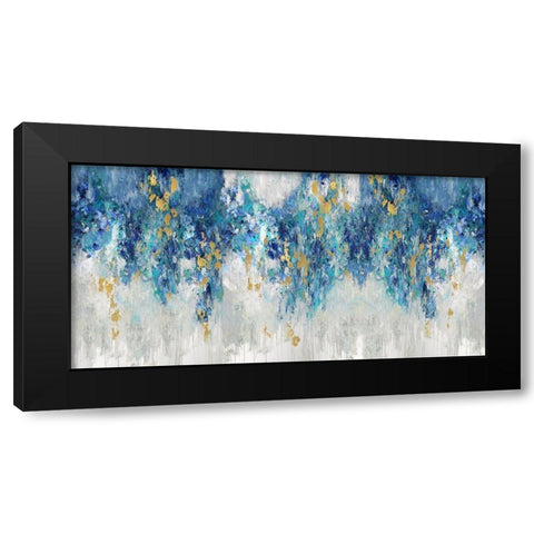 Charmed with Blues Black Modern Wood Framed Art Print with Double Matting by Robbins, Nikki
