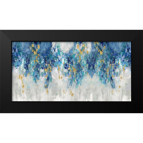 Charmed with Blues Black Modern Wood Framed Art Print by Robbins, Nikki