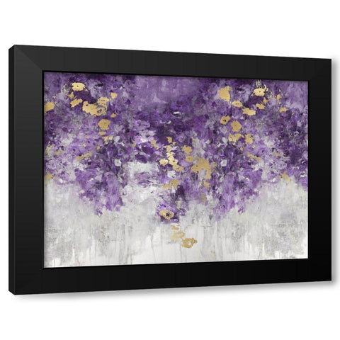 Charmed Purple Black Modern Wood Framed Art Print by Robbins, Nikki