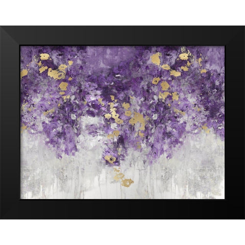 Charmed Purple Black Modern Wood Framed Art Print by Robbins, Nikki
