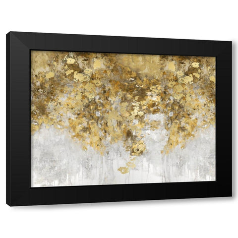 Charmed Amber and Gold Black Modern Wood Framed Art Print by Robbins, Nikki