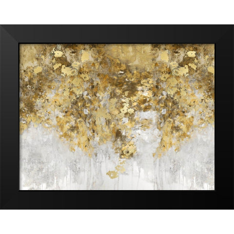 Charmed Amber and Gold Black Modern Wood Framed Art Print by Robbins, Nikki