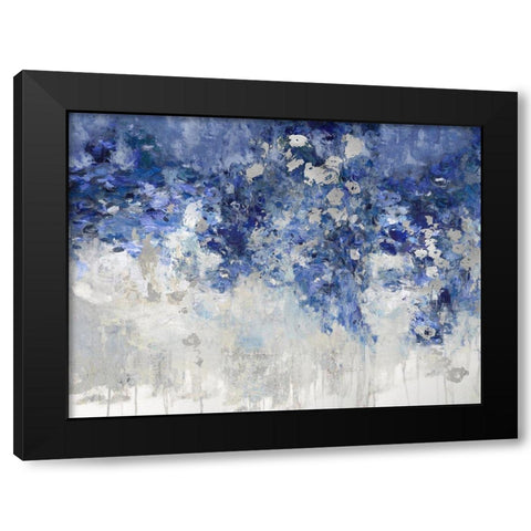 Charmed Indigo Black Modern Wood Framed Art Print by Robbins, Nikki
